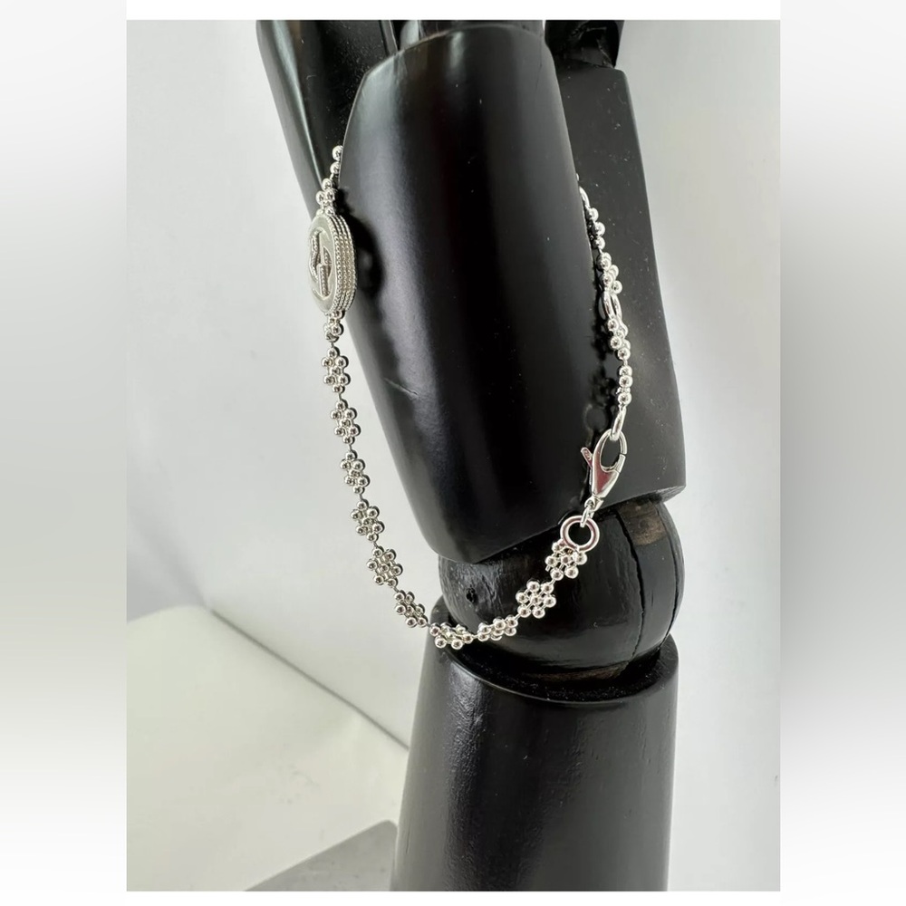 Gucci Auth Interlocking G Bracelet Sterling Silver 925 up to 7 in - Picture 3 of 6